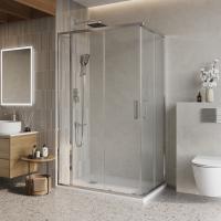 Душевой уголок прямоугольный LUCE-AH-21-115/90-C-Cr 1150x900x1950 BelBagno