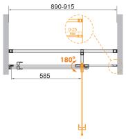 Дверь в проем. VALVOLA-B-1-90-C-Cr 900x1950 Cezares