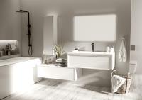 Тумба Milacco 100П 1в.я. Pure White (верх) У72787 Marka One