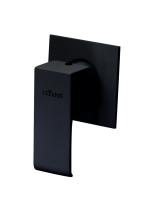 Встраиваемый однорычажный смеситель для душа  PORTA-DIM-NOP Чёрный матовый ручка  Чёрный матовый Cezares