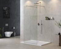 Душевая перегородка.   LIBERTA-L-2-90-120-C-Cr 900х1950 Cezares