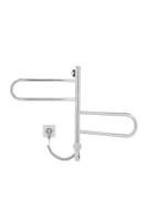 Электрический полотенцесушитель из нержавеющей стали с таймером хром 426 x 590 x 87 VTD-1R1CE VINCEA