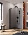 Душевой уголок прямоугольный.     SLIDER-AH-1-80-90/100-GRIGIO-NERO (900-1000)x800x1950 Cezares