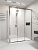 Душевой угол раздвижной 1200х1000x2000 цвет профиля Хром стекло прозрачное PR3/R-SP-120100-01-CH-C4 Premium Veconi