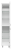Версаль - 35 Пенал со стеклом белый матовый прав.